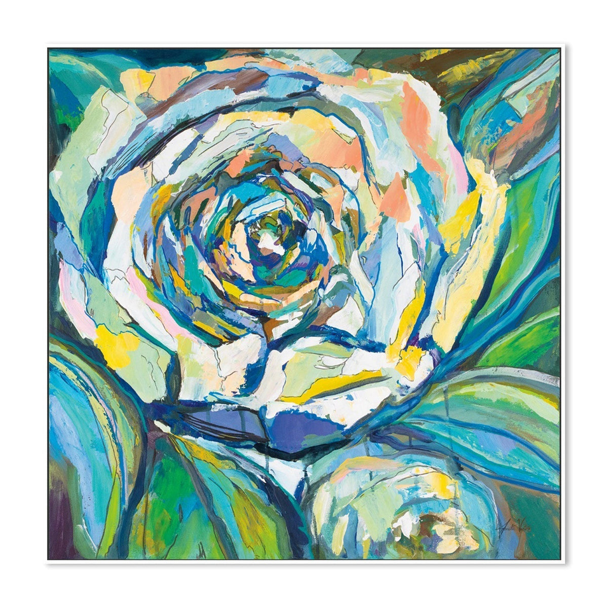 wall-art-print-canvas-poster-framed-Rose-by-Jeanette Vertentes-Gioia Wall Art