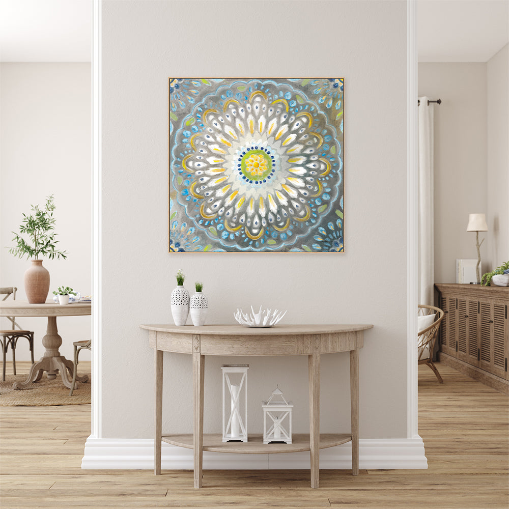 wall-art-print-canvas-poster-framed-Rosette Mandala , By Danhui Nai-GIOIA-WALL-ART