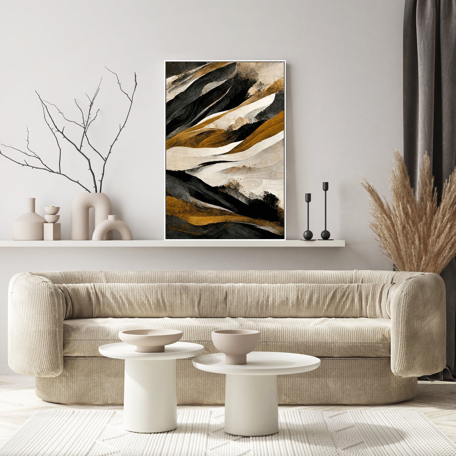 wall-art-print-canvas-poster-framed-Rough Mountains, Style A , By Treechild-GIOIA-WALL-ART