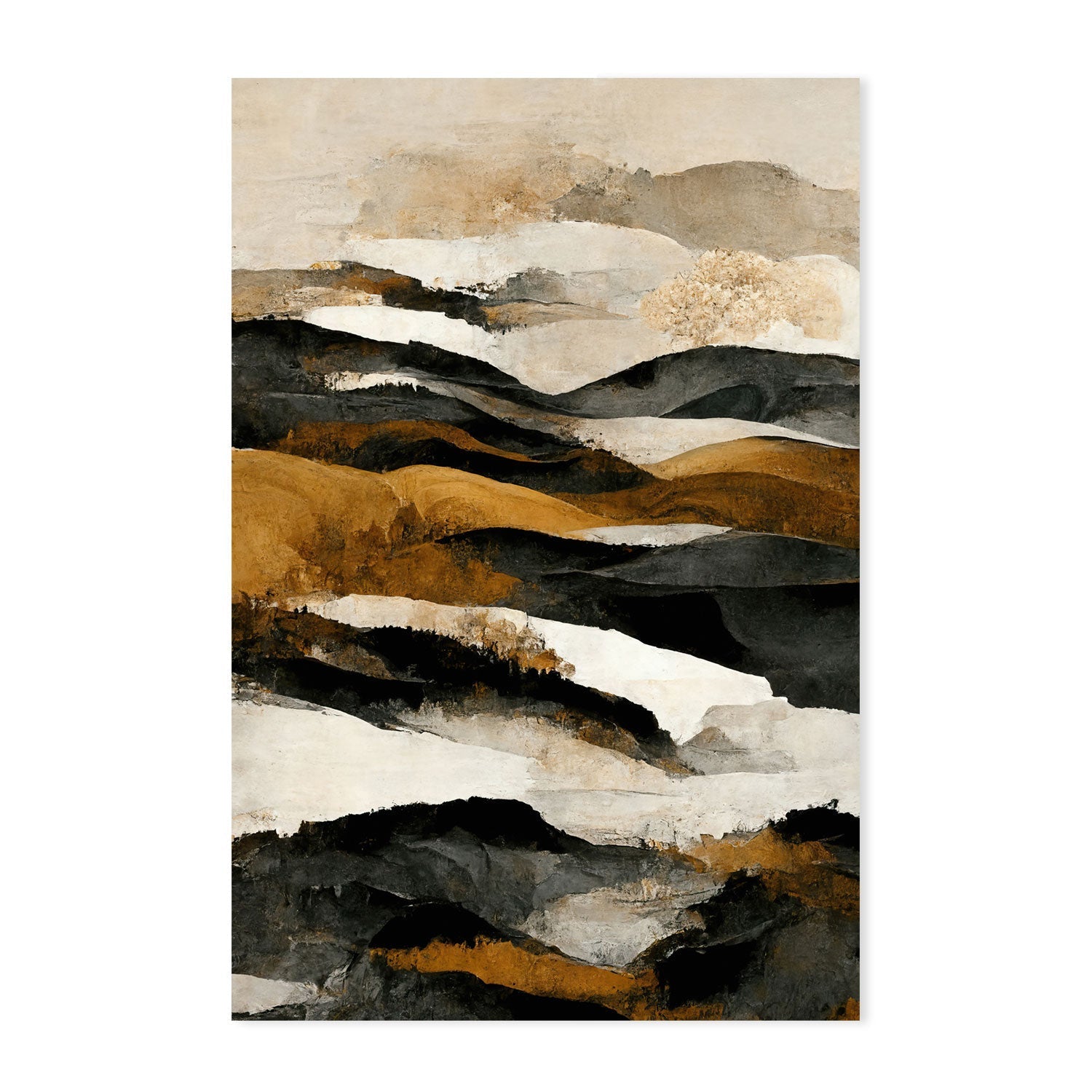wall-art-print-canvas-poster-framed-Rough Mountains, Style B , By Treechild-GIOIA-WALL-ART
