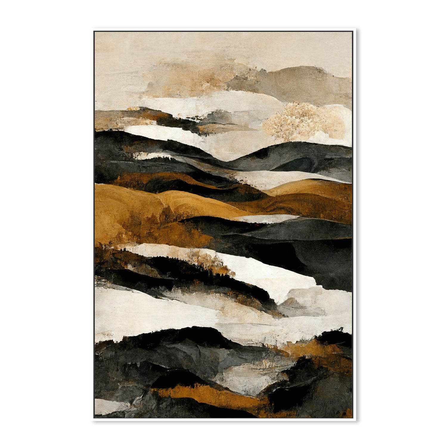 wall-art-print-canvas-poster-framed-Rough Mountains, Style B , By Treechild-GIOIA-WALL-ART