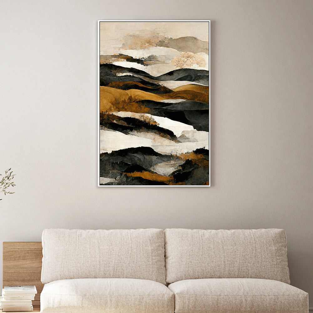 wall-art-print-canvas-poster-framed-Rough Mountains, Style B , By Treechild-GIOIA-WALL-ART