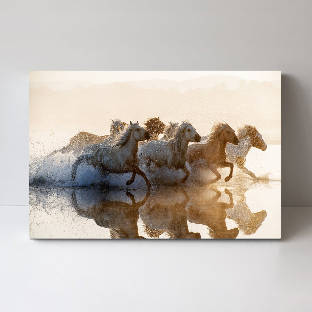 wall-art-print-canvas-poster-framed-Running Horses-by-Plus X Studio-Gioia Wall Art