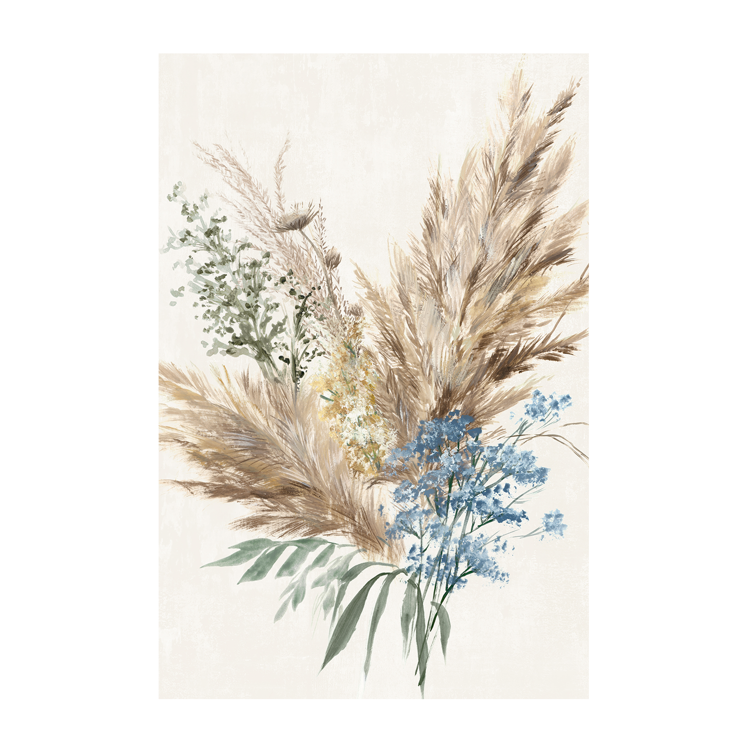 wall-art-print-canvas-poster-framed-Rustic Bouquet , By Aria K-1