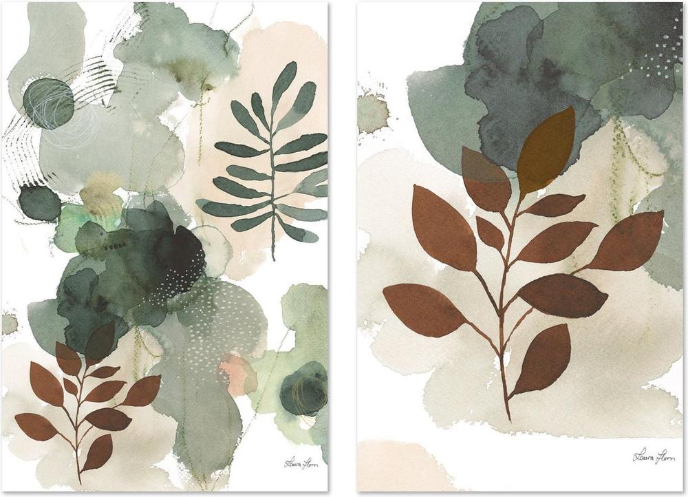 wall-art-print-canvas-poster-framed-Sage Bliss, Set of 2-by-Laura Horn-Gioia Wall Art