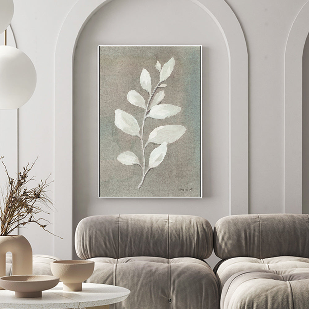 wall-art-print-canvas-poster-framed-Sage Leaves, Gray-by-Danhui Nai-Gioia Wall Art