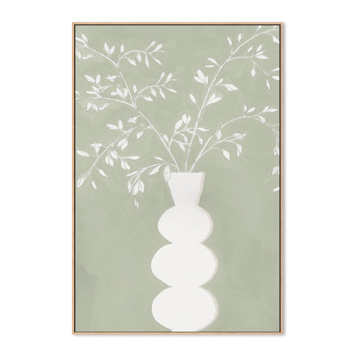 wall-art-print-canvas-poster-framed-Sage Vase, Style A , By Aria K-4