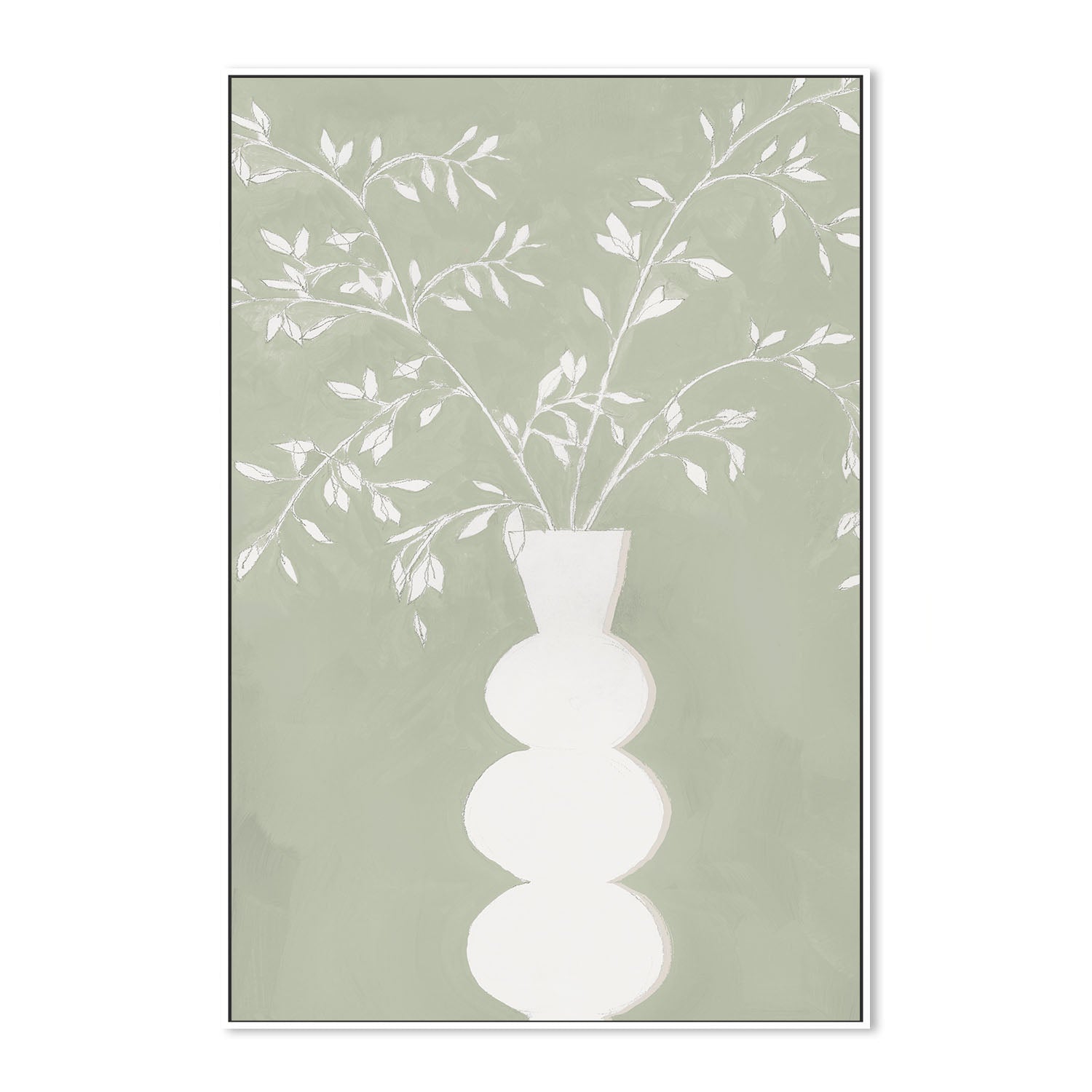 wall-art-print-canvas-poster-framed-Sage Vase, Style A , By Aria K-5