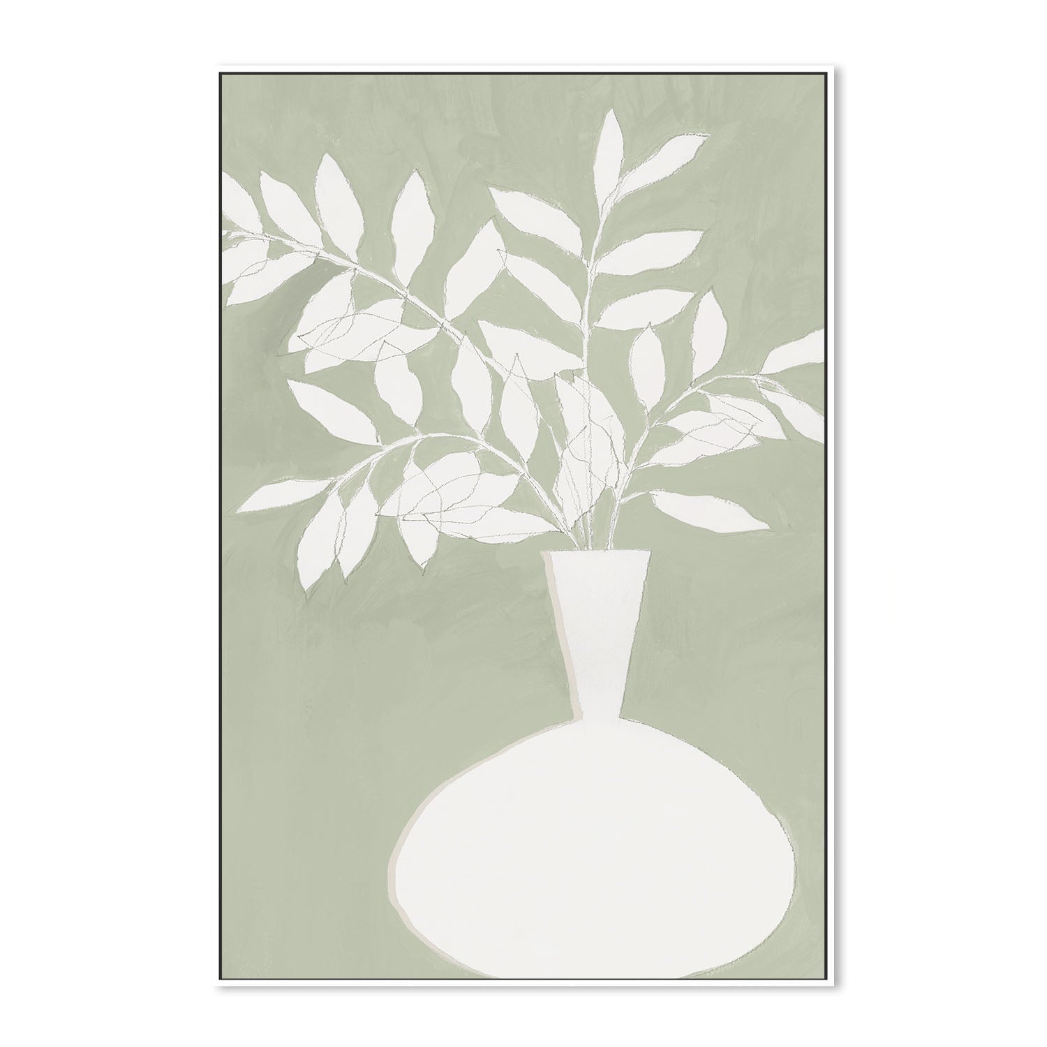 wall-art-print-canvas-poster-framed-Sage Vase, Style B , By Aria K-5