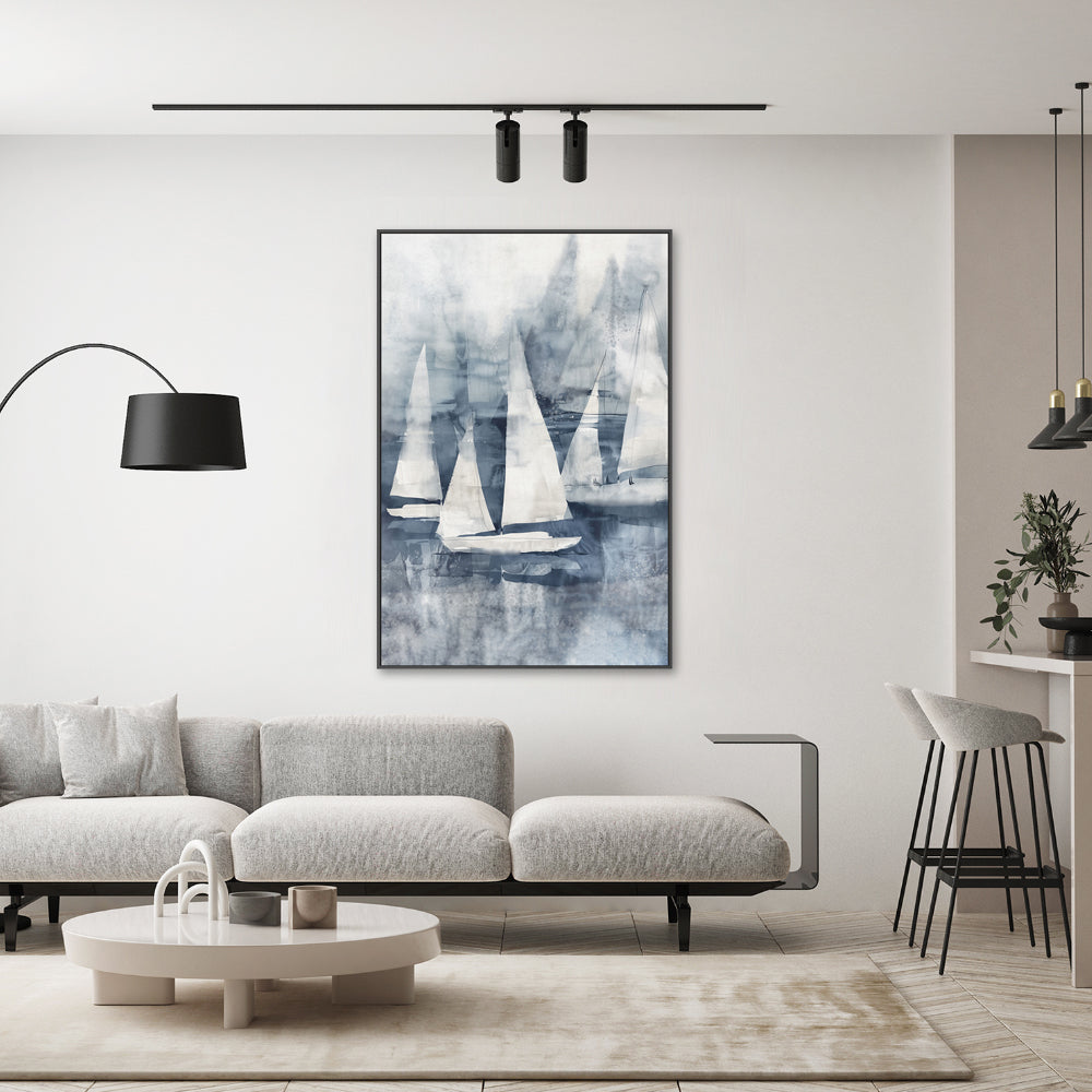 wall-art-print-canvas-poster-framed-Sail The Sea , Style C, By Nina Blue-1