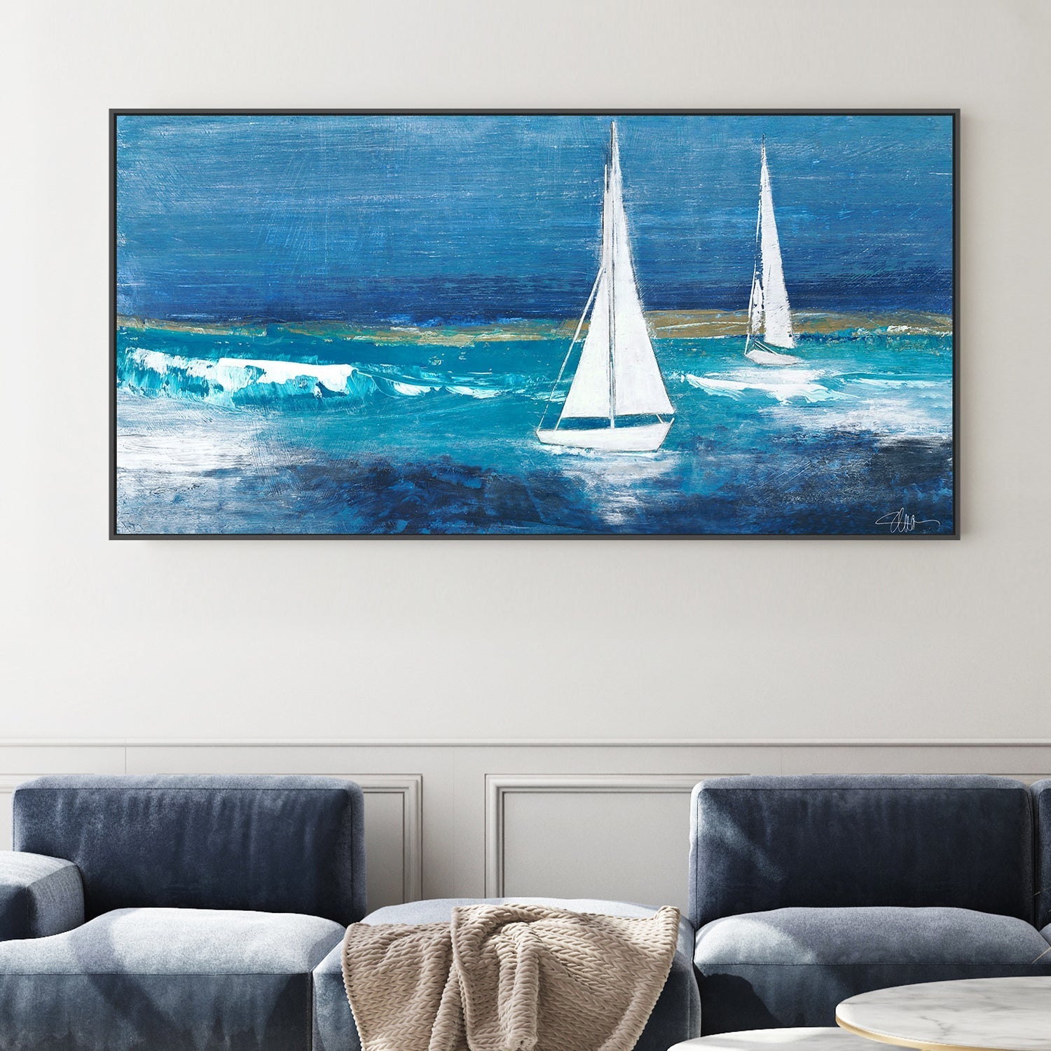 wall-art-print-canvas-poster-framed-Sailing Blue , By Filippoloco-2