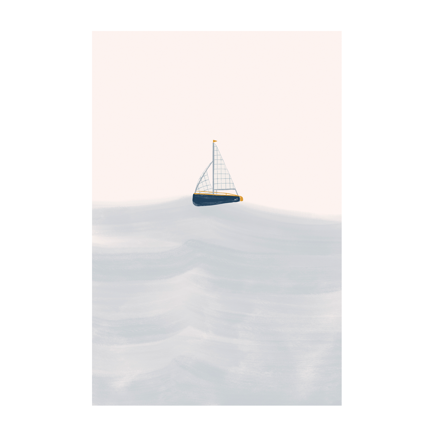 wall-art-print-canvas-poster-framed-Sailing Boat , By Menina Lisboa-1
