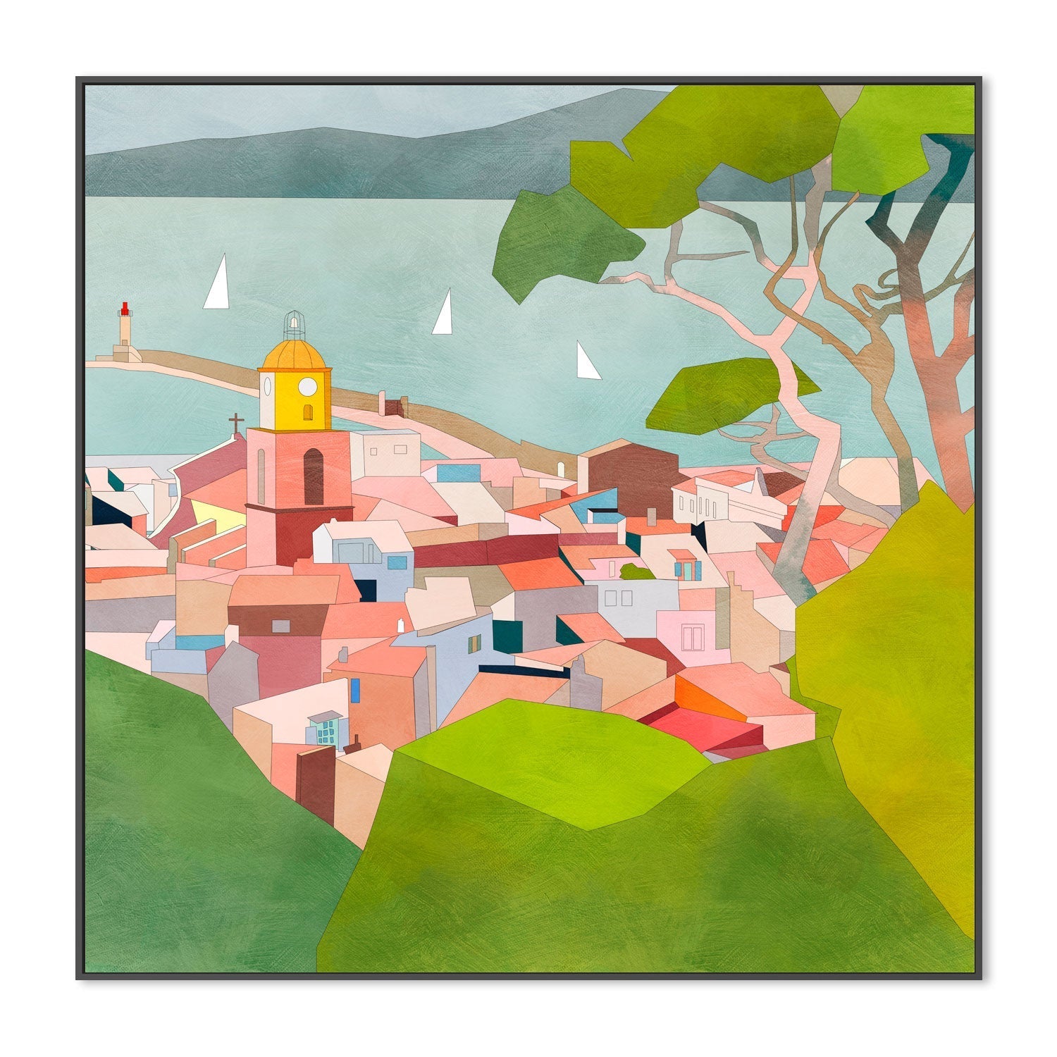 wall-art-print-canvas-poster-framed-Saint Tropez , By Ana Rut Bre-3