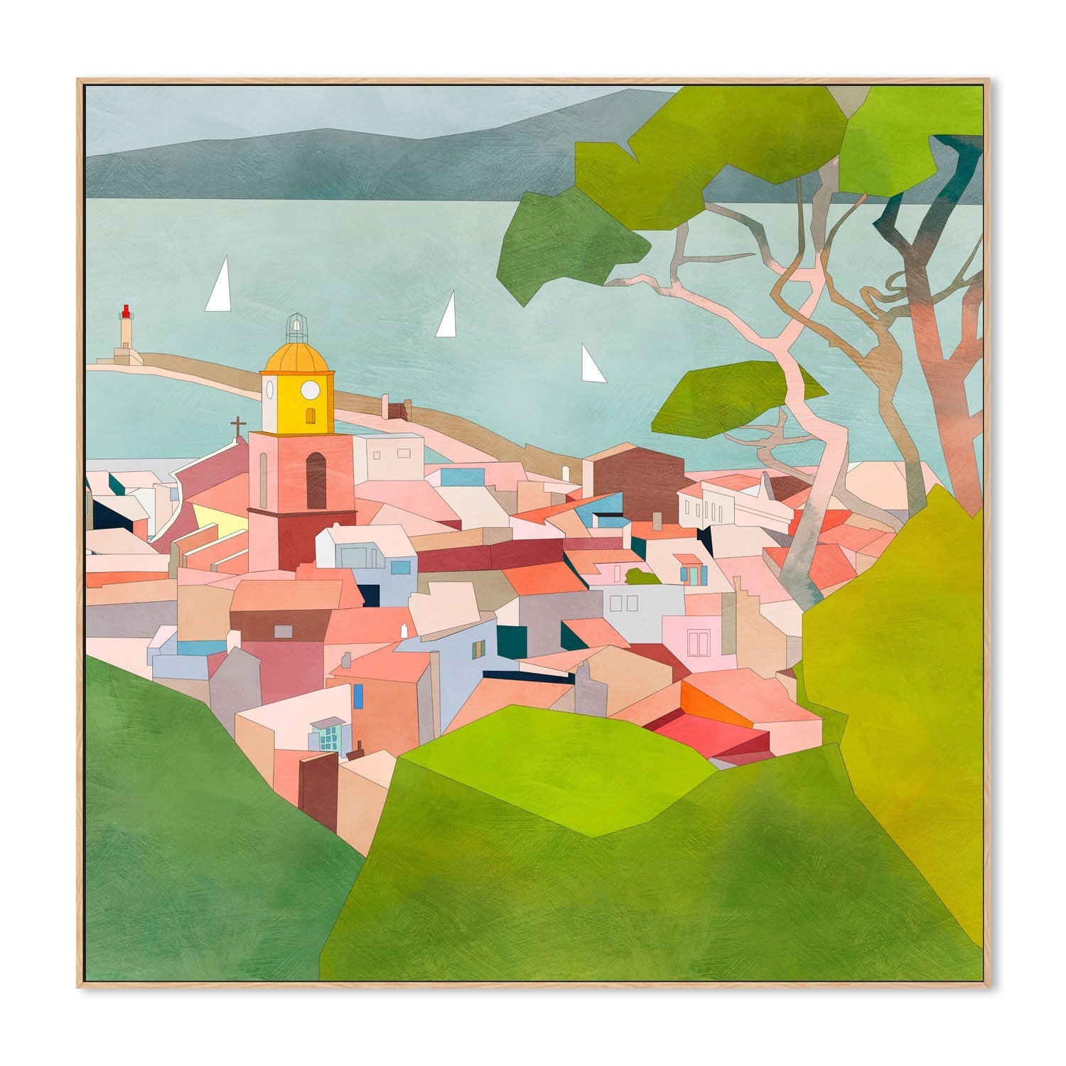 wall-art-print-canvas-poster-framed-Saint Tropez , By Ana Rut Bre-4