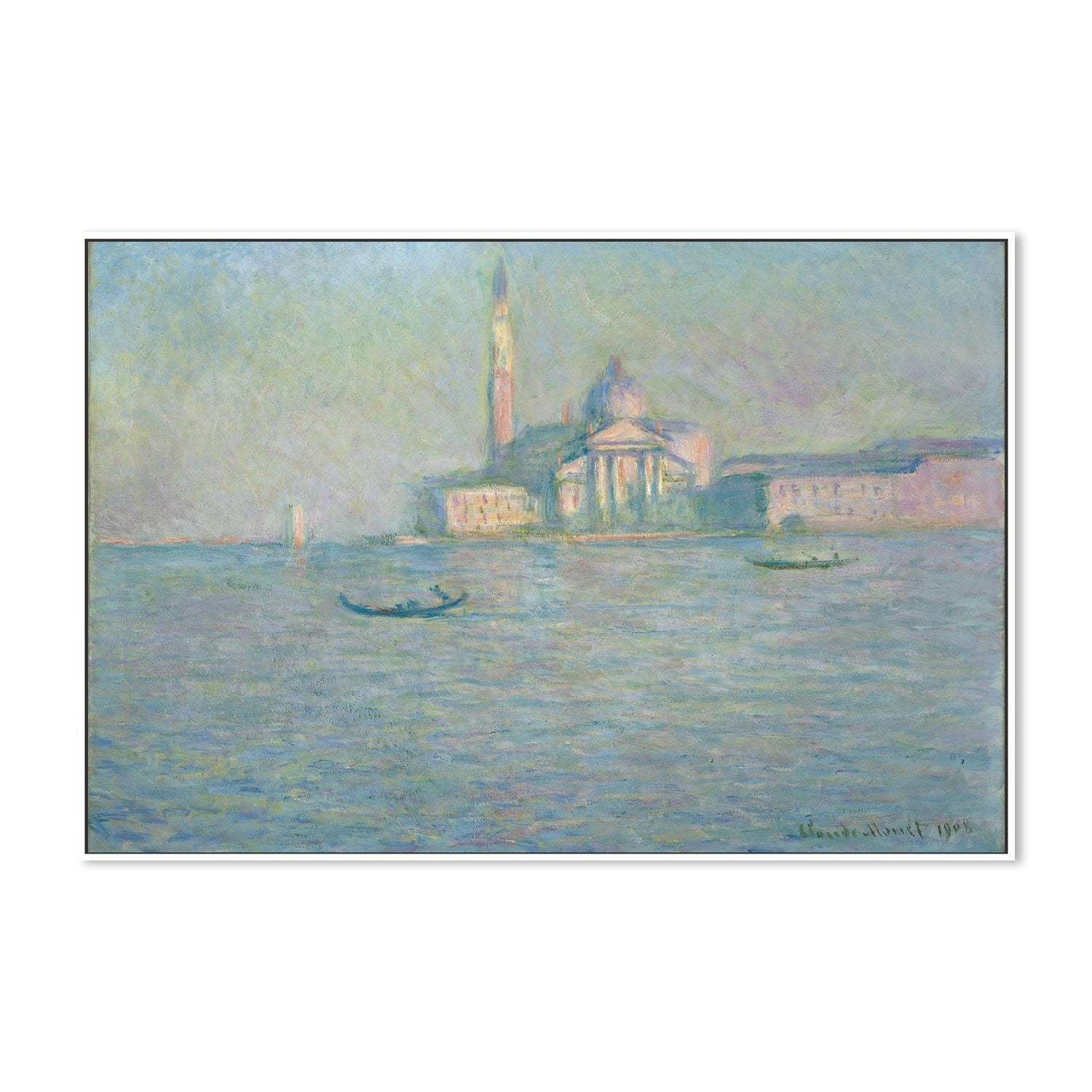wall-art-print-canvas-poster-framed-San Giorgio Maggiore 1908 , By Monet-by-Gioia Wall Art-Gioia Wall Art