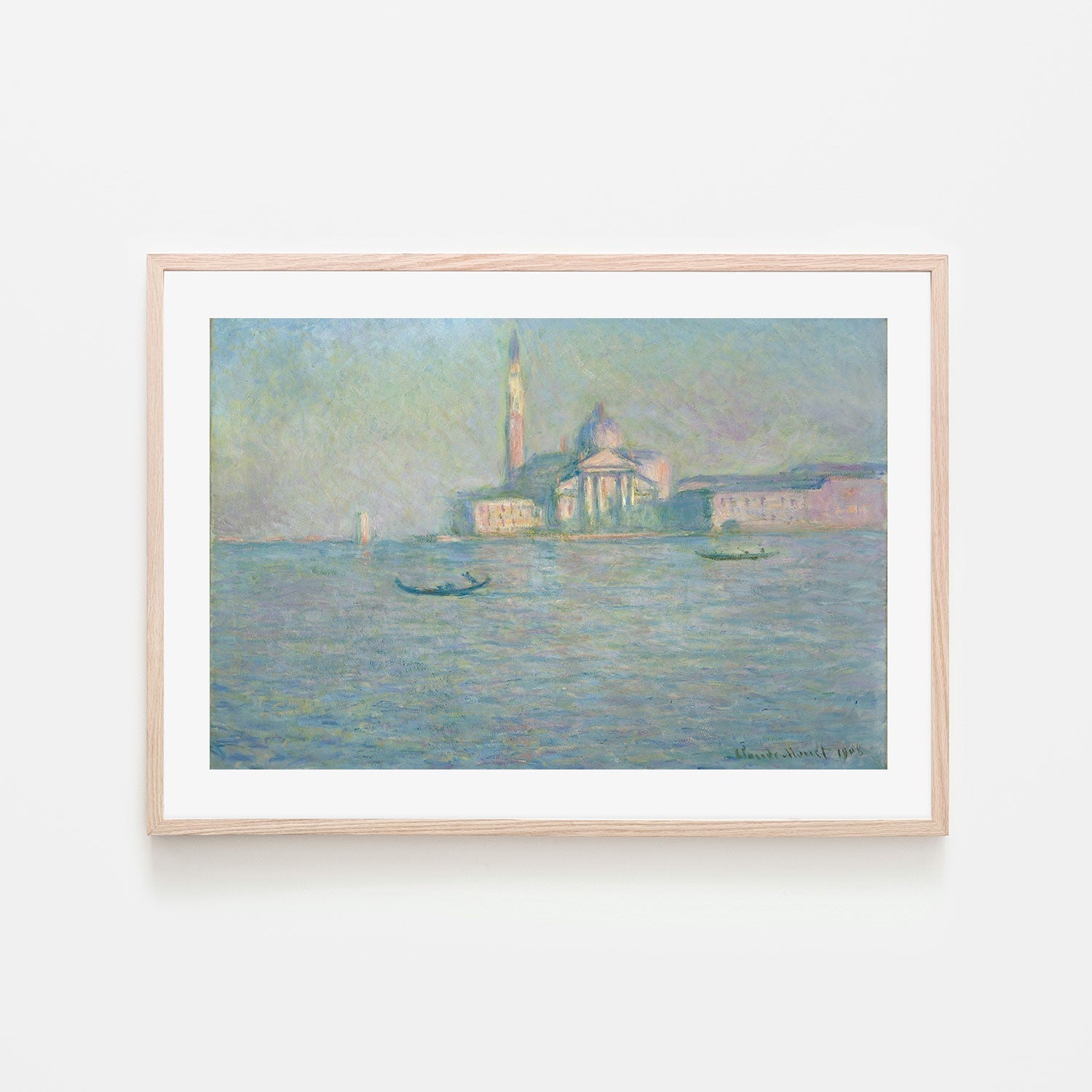wall-art-print-canvas-poster-framed-San Giorgio Maggiore 1908 , By Monet-by-Gioia Wall Art-Gioia Wall Art