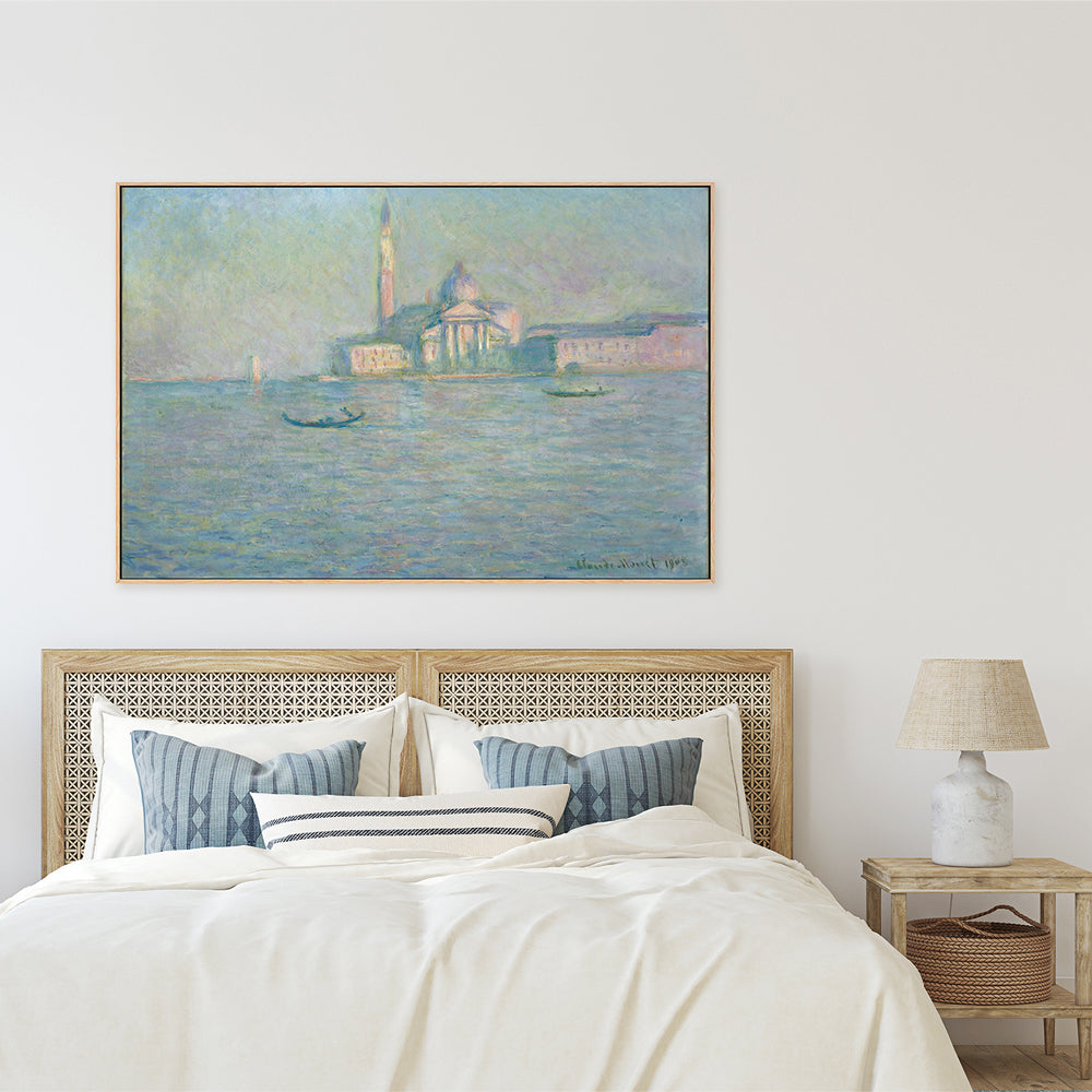wall-art-print-canvas-poster-framed-San Giorgio Maggiore 1908 , By Monet-by-Gioia Wall Art-Gioia Wall Art
