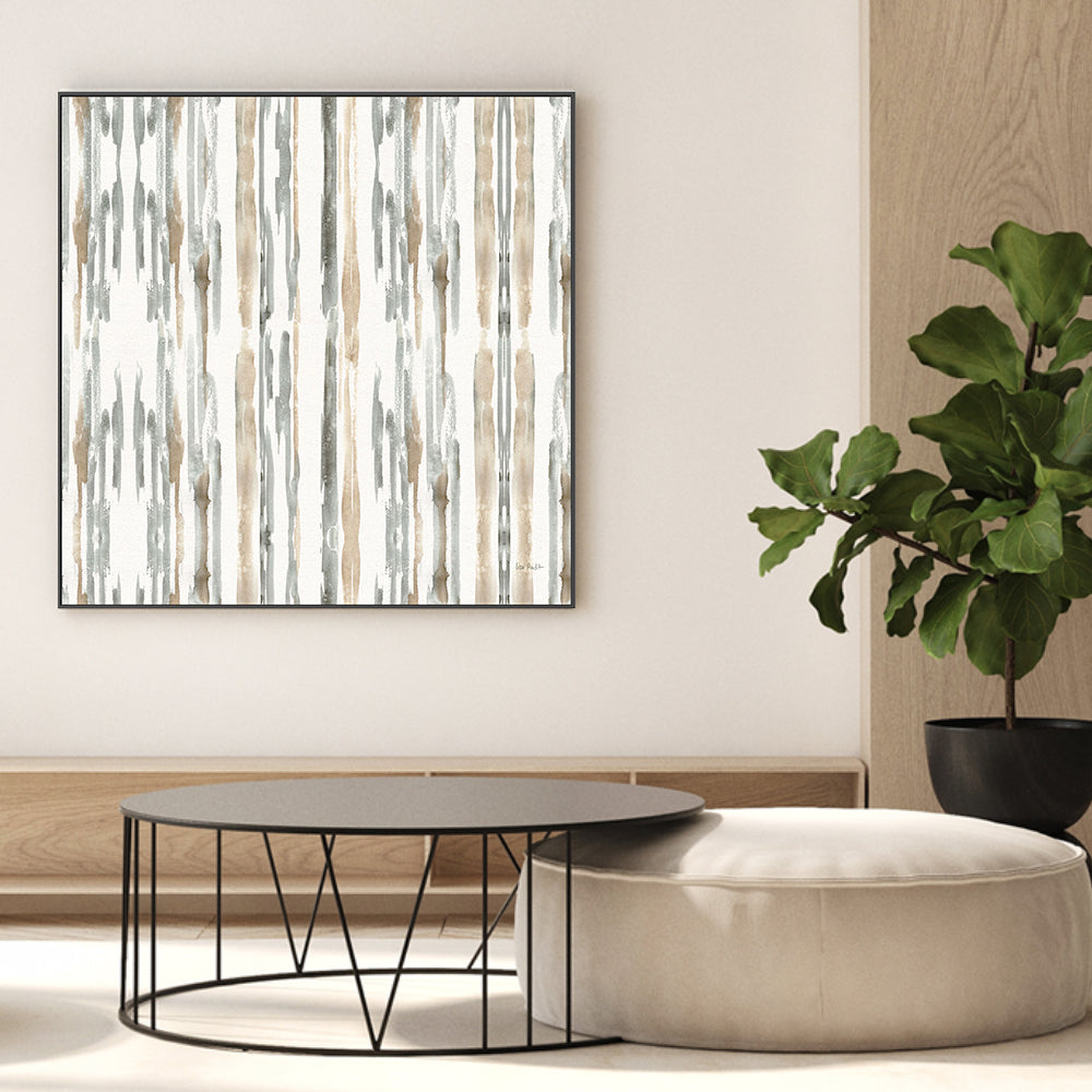 wall-art-print-canvas-poster-framed-Sand And Sea Gold Stripes , By Lisa Audit-GIOIA-WALL-ART