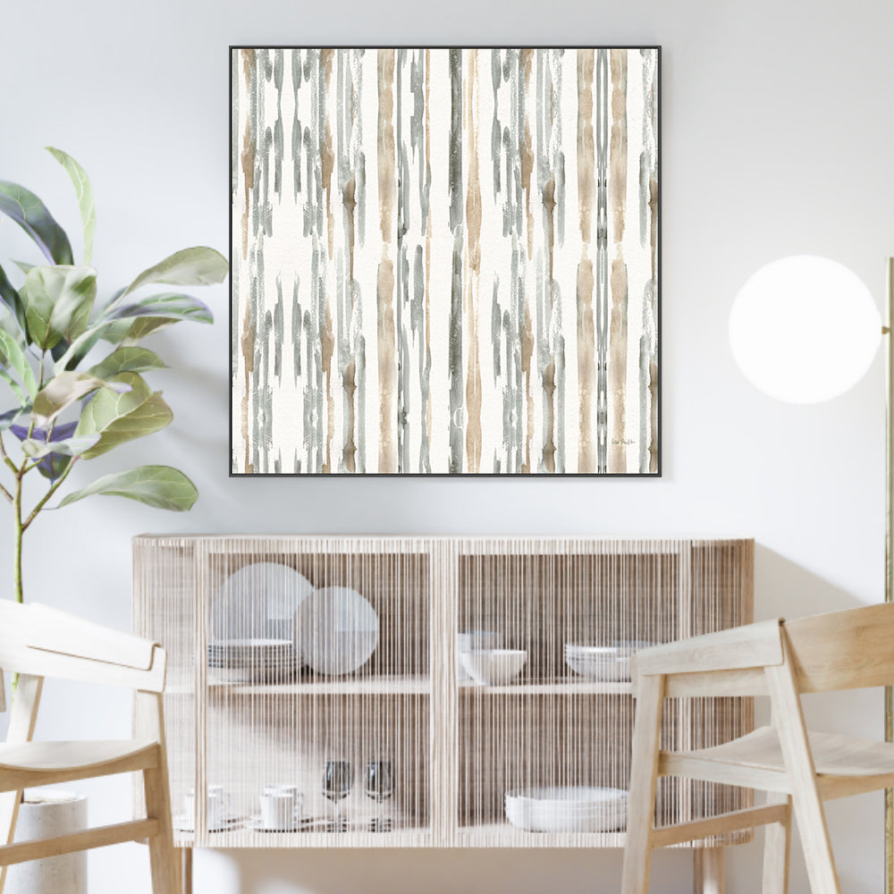 wall-art-print-canvas-poster-framed-Sand And Sea Gold Stripes , By Lisa Audit-GIOIA-WALL-ART