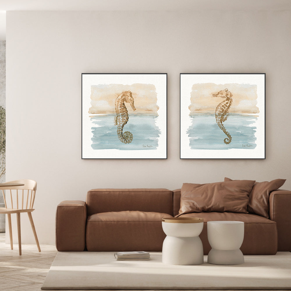 wall-art-print-canvas-poster-framed-Sand And Sea, Style A & B, Set Of 2 , By Lisa Audit-GIOIA-WALL-ART
