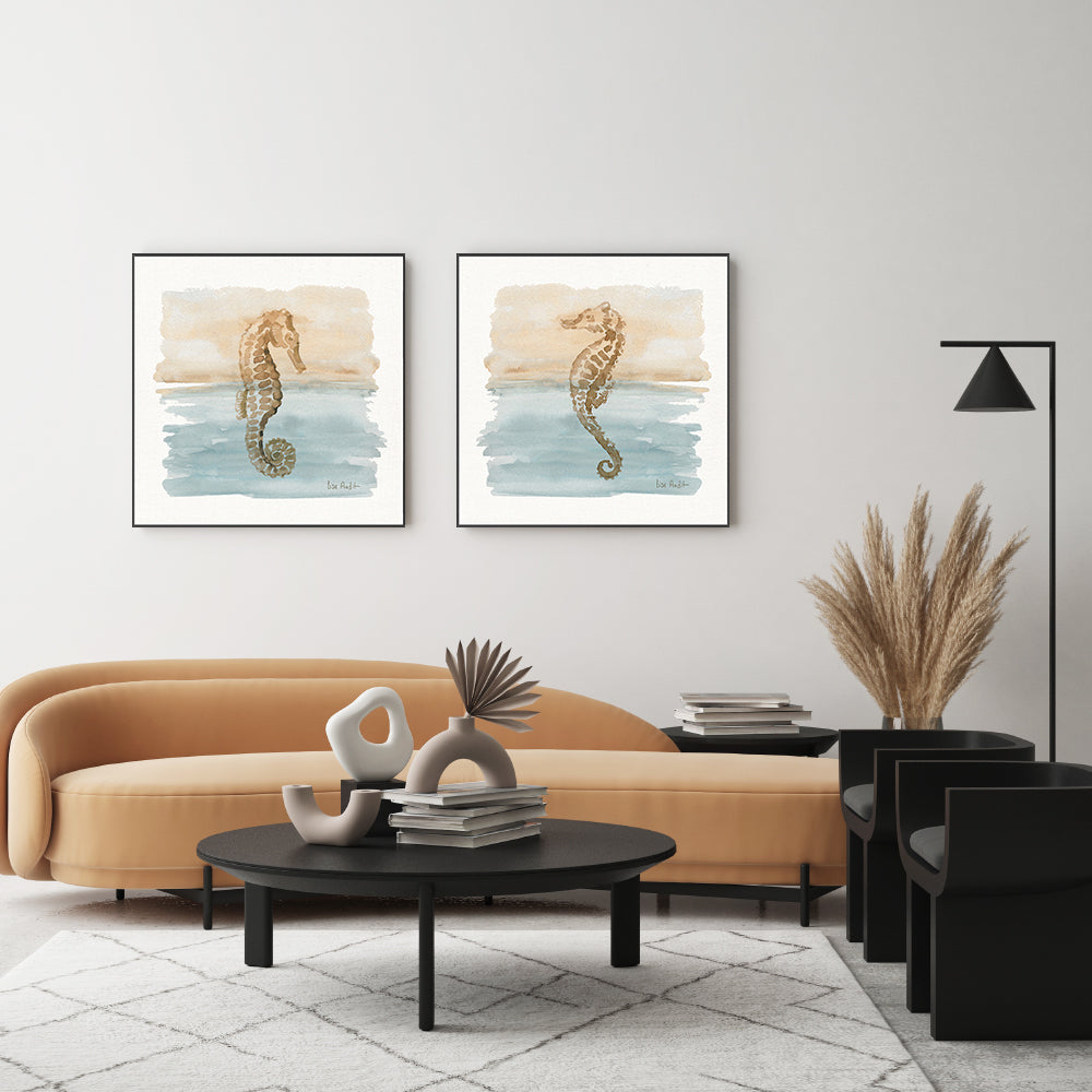 wall-art-print-canvas-poster-framed-Sand And Sea, Style A & B, Set Of 2 , By Lisa Audit-GIOIA-WALL-ART