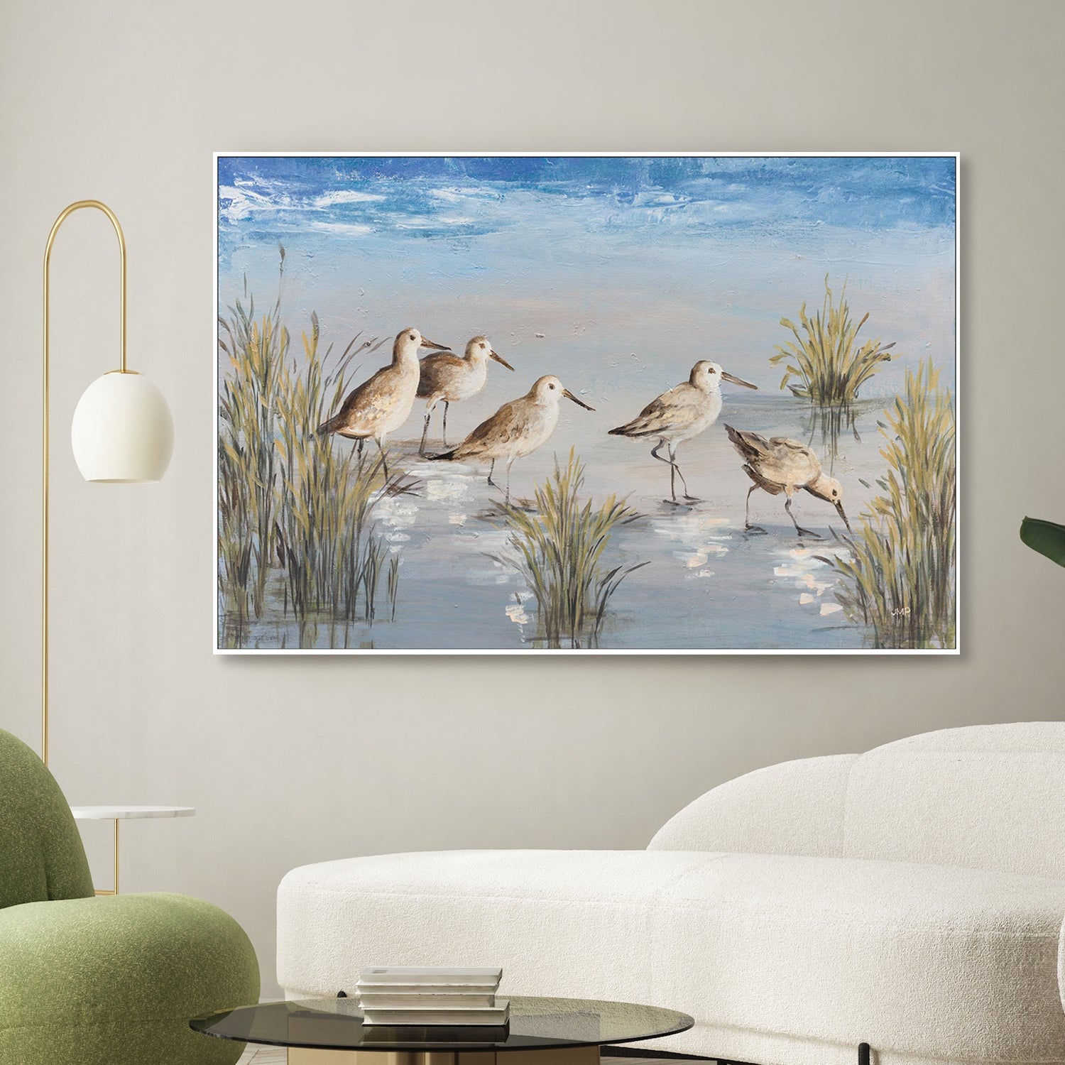 wall-art-print-canvas-poster-framed-Sandpiper Stroll-2