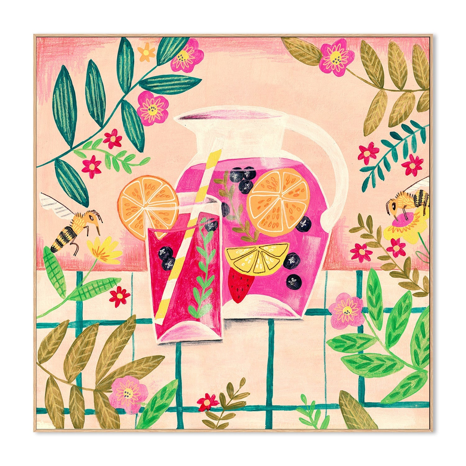 wall-art-print-canvas-poster-framed-Sangria Summer-4