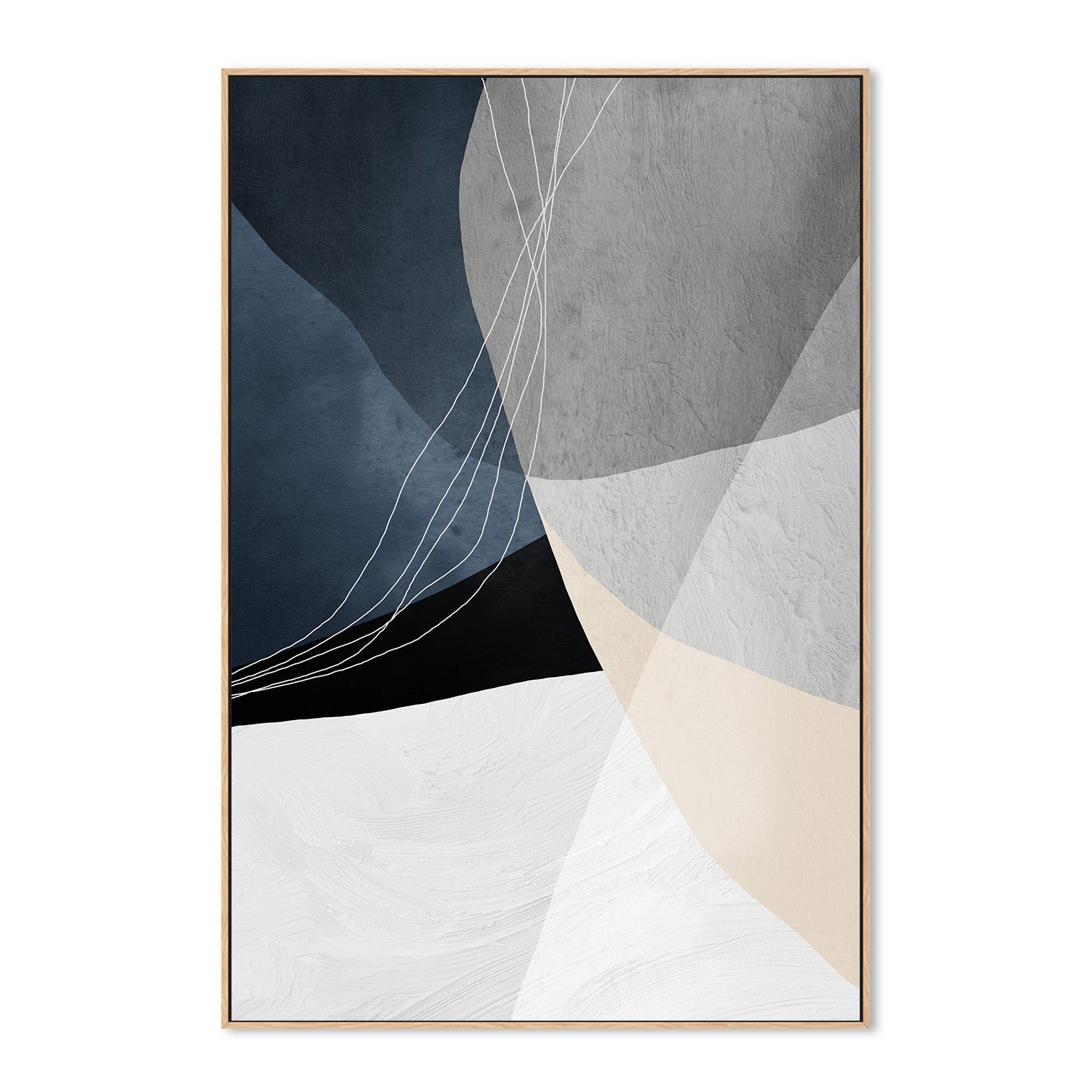 wall-art-print-canvas-poster-framed-Sapphire Elegance, Style B-4