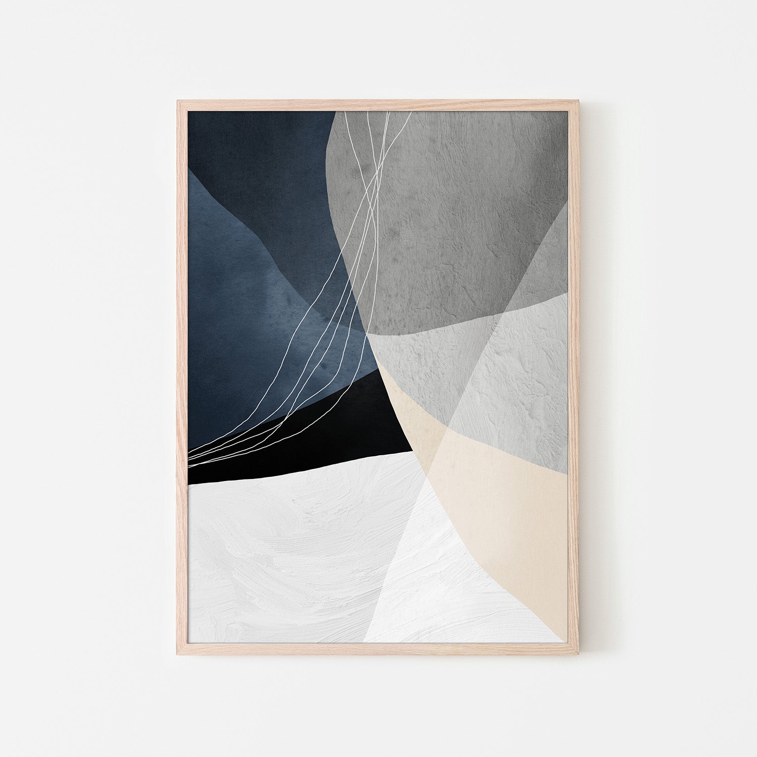 wall-art-print-canvas-poster-framed-Sapphire Elegance, Style B-6
