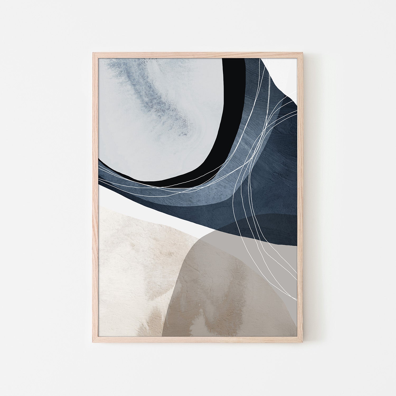 wall-art-print-canvas-poster-framed-Sapphire Elegance, Style C-6