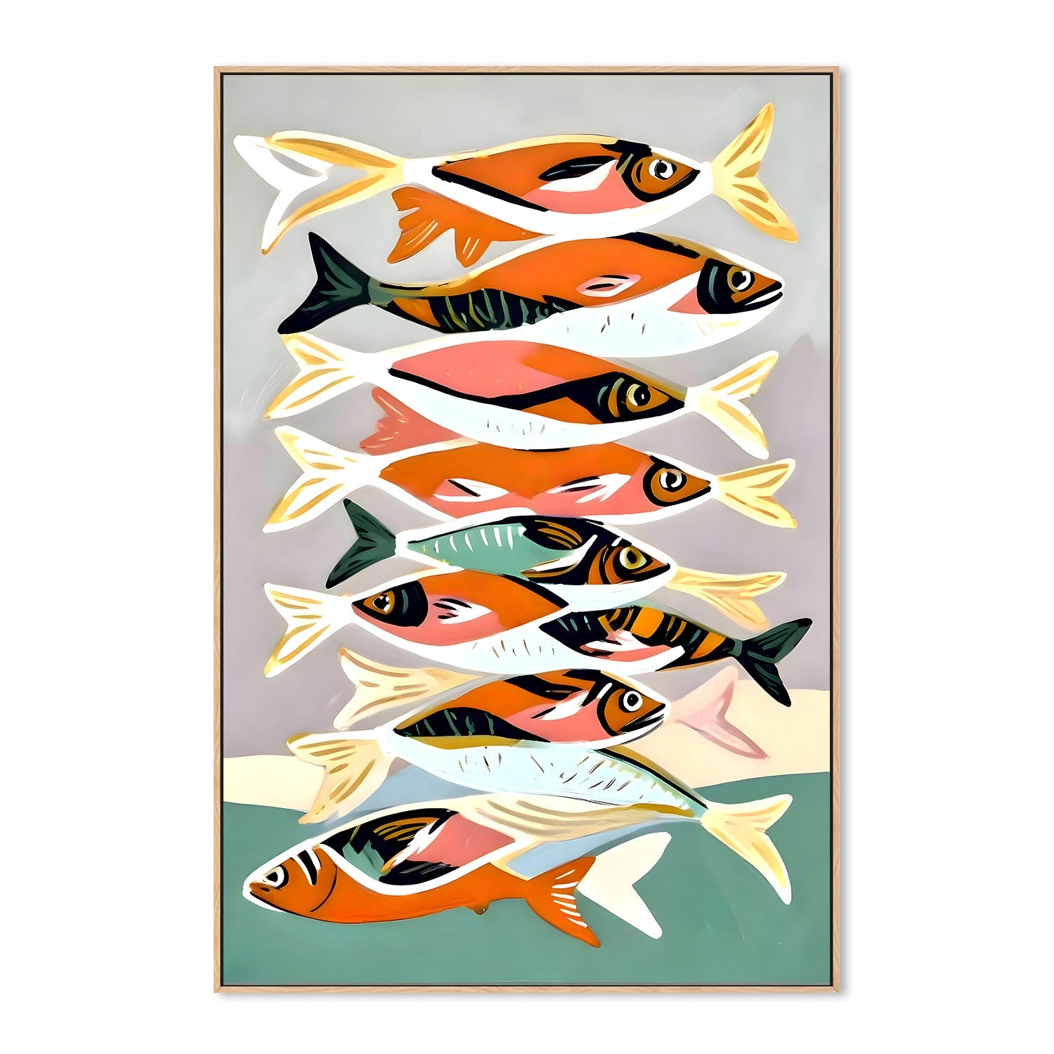 wall-art-print-canvas-poster-framed-Sardines, Style B-4
