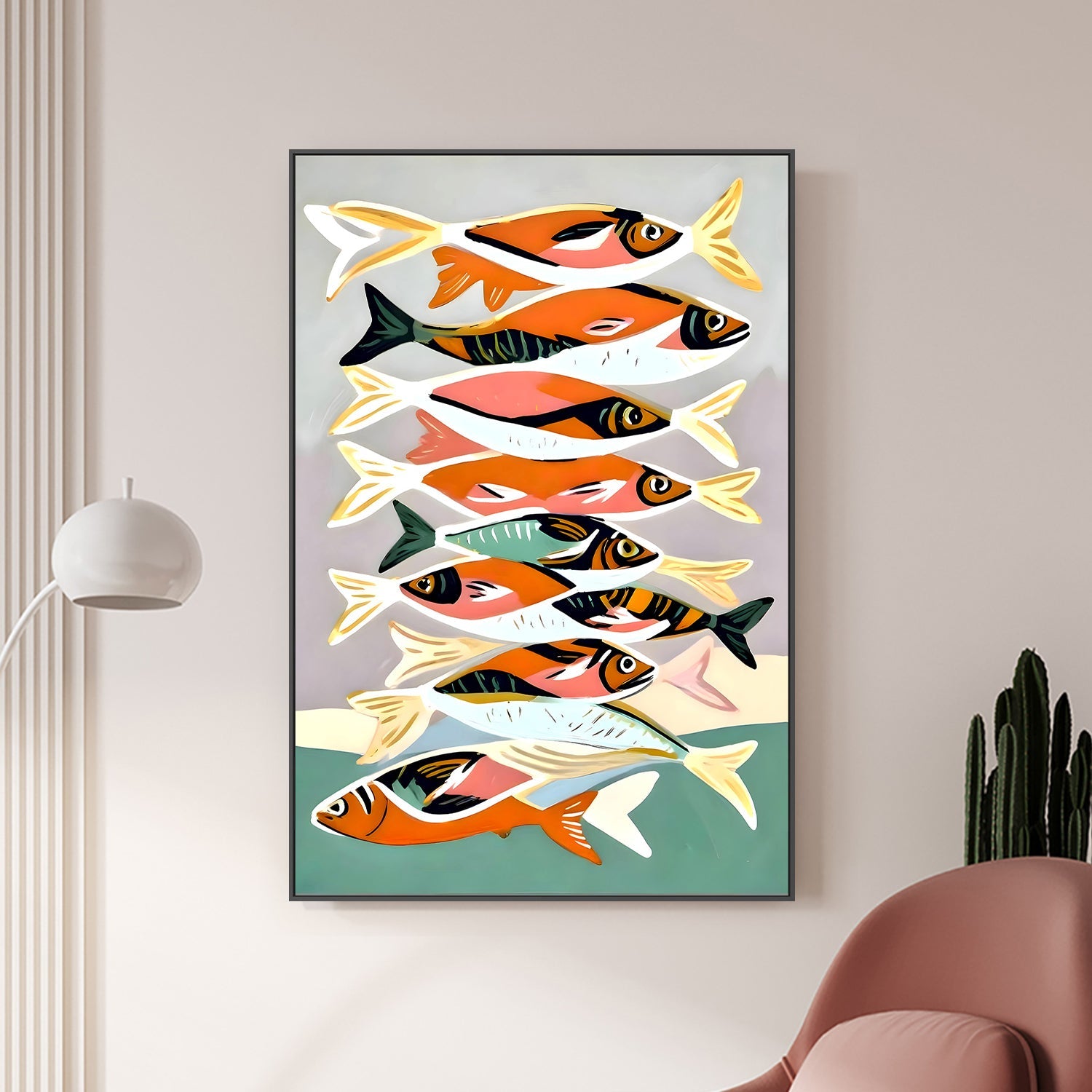 wall-art-print-canvas-poster-framed-Sardines, Style B-7
