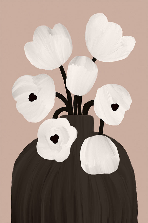 wall-art-print-canvas-poster-framed-Scandi Botanical, Style C-1