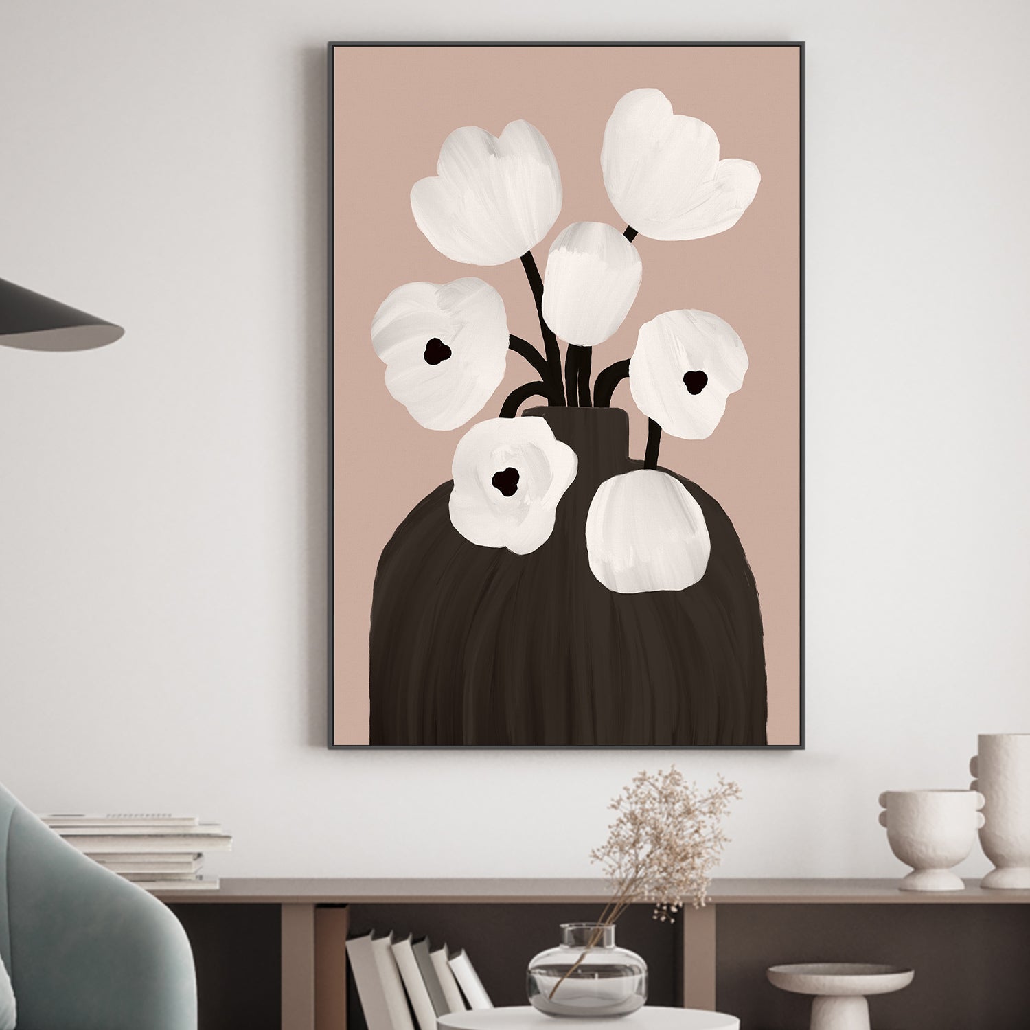 wall-art-print-canvas-poster-framed-Scandi Botanical, Style C-2