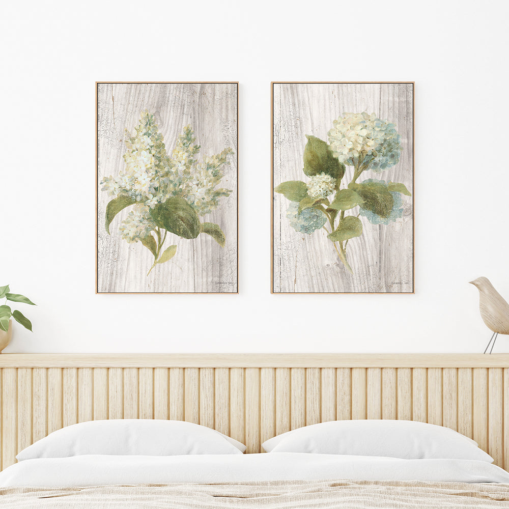 wall-art-print-canvas-poster-framed-Scented Cottage Florals, Style A & B, Set Of 2 , By Danhui Nai-7