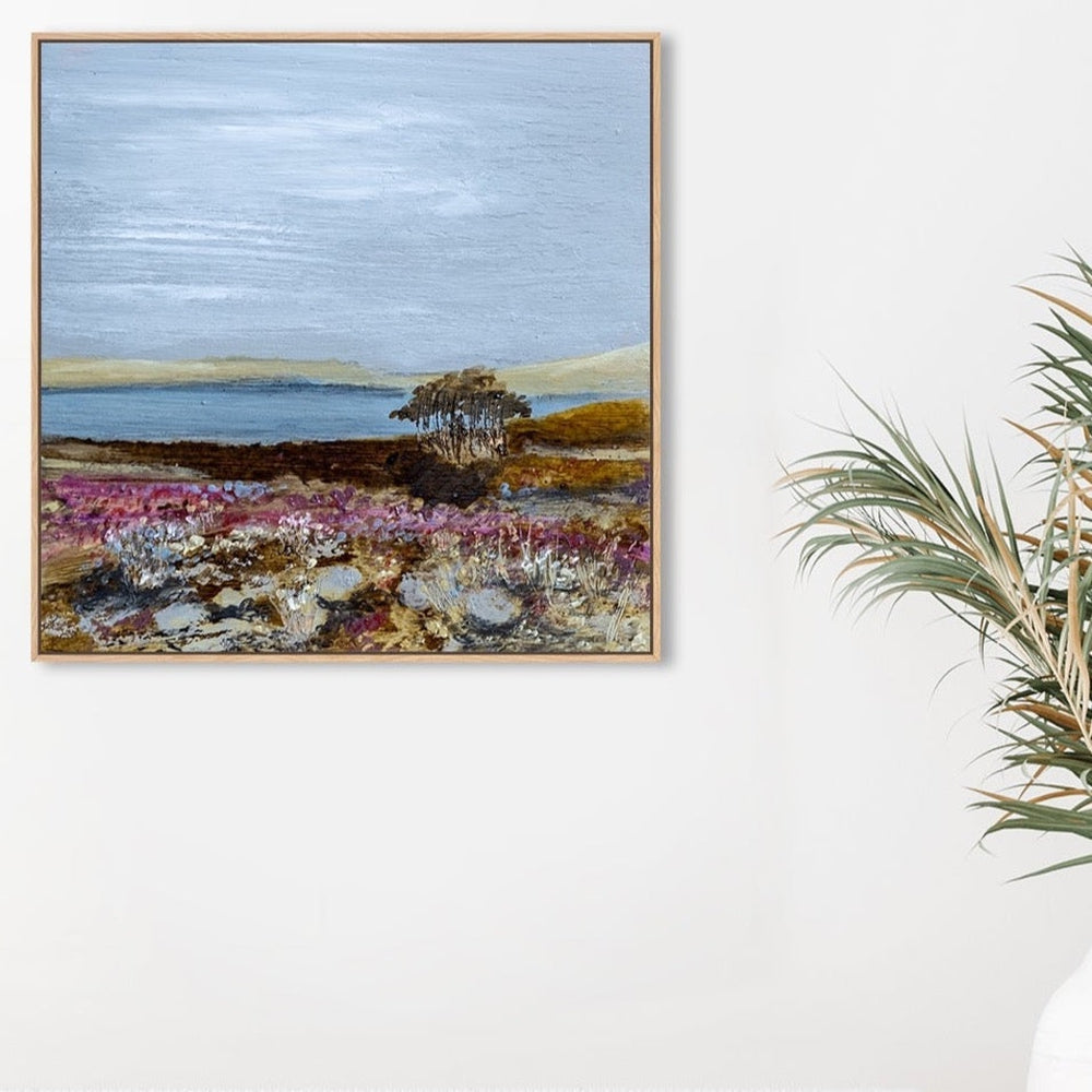 wall-art-print-canvas-poster-framed-Scottish Heather-by-Louise O'hara-Gioia Wall Art