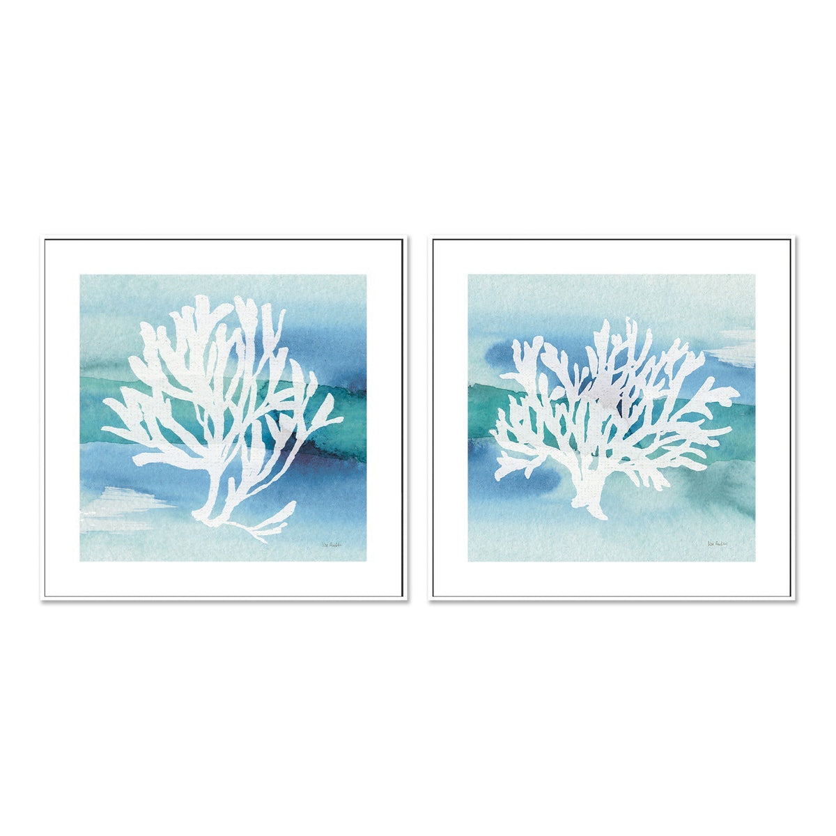 wall-art-print-canvas-poster-framed-Sea Life Coral, Style A & B, Set Of 2 , By Lisa Audit-GIOIA-WALL-ART