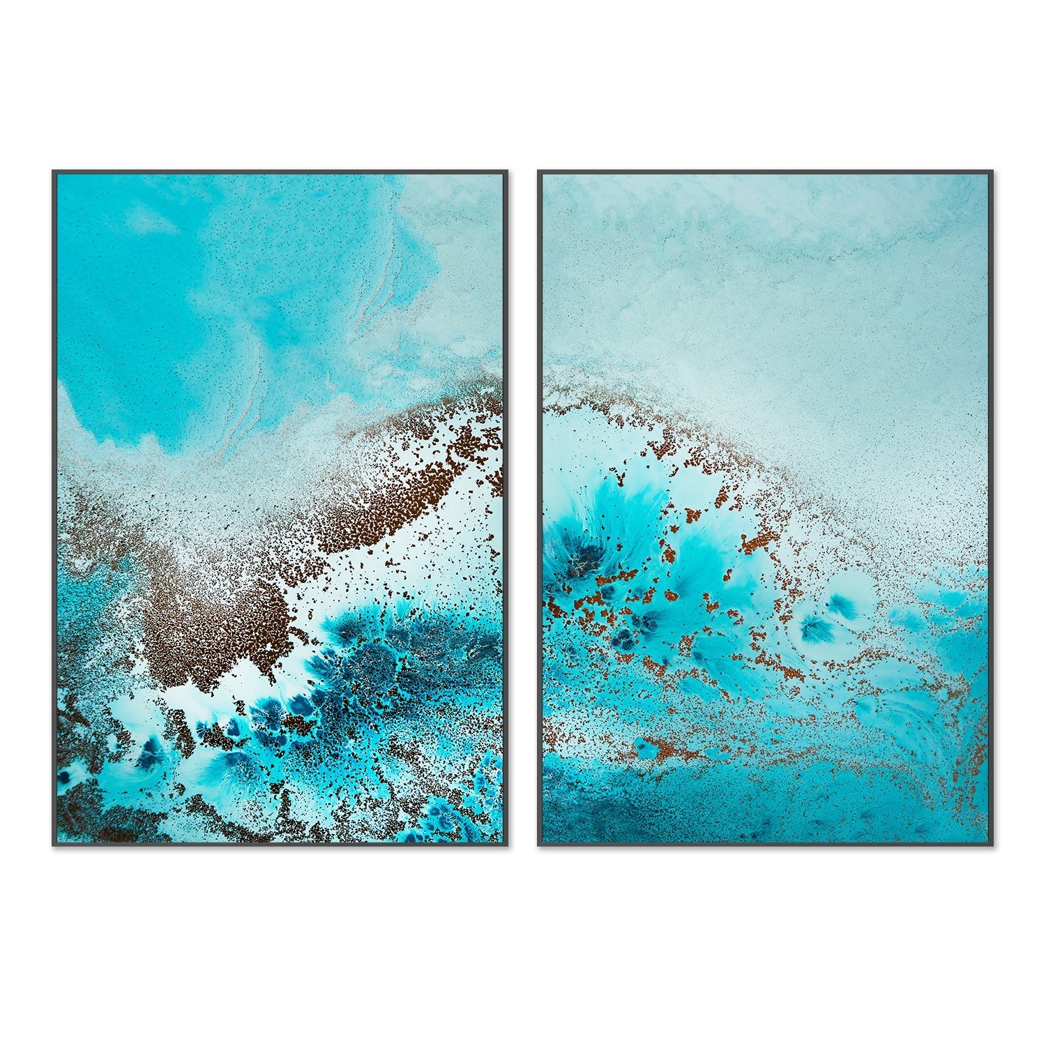 wall-art-print-canvas-poster-framed-Sea Life, Style A & B, Set Of 2 , By Petra Meikle-3