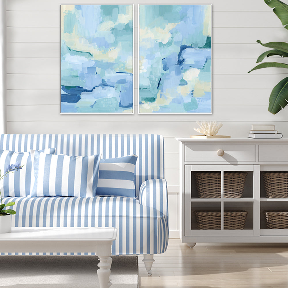 wall-art-print-canvas-poster-framed-Seafarer Blues , Style A & B , Set Of 2 , By Jetty Home-2