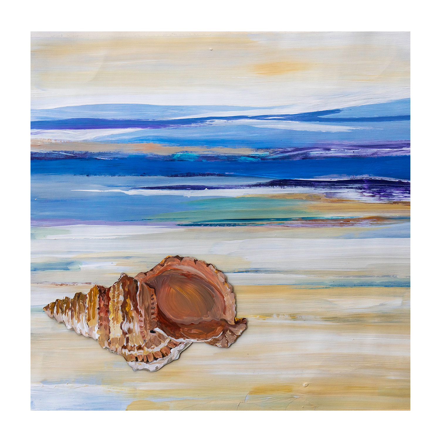 wall-art-print-canvas-poster-framed-Seashell Shore, Style A , By Amelia Aveline-1