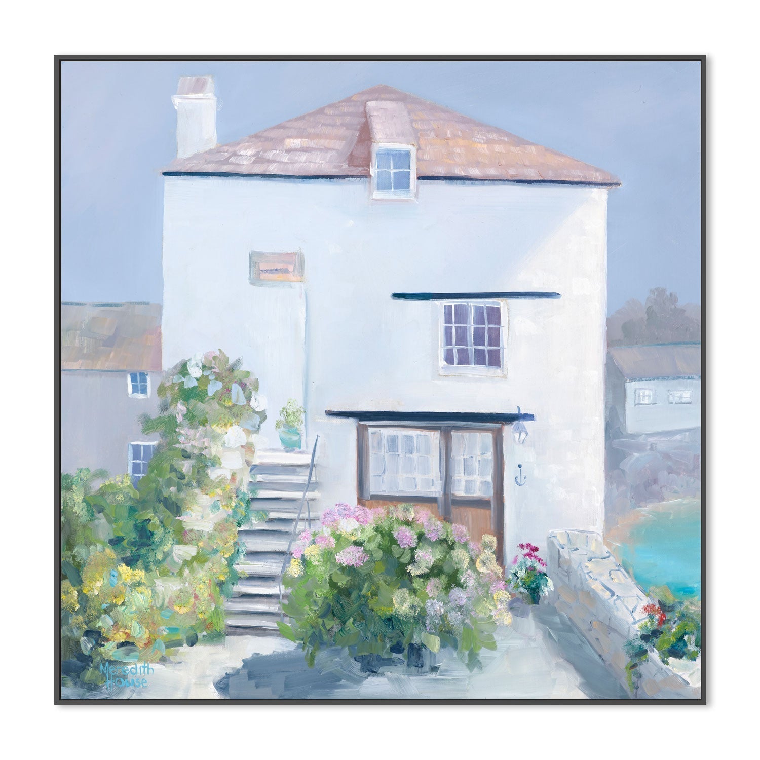 wall-art-print-canvas-poster-framed-Seaside at Polperro Cornwall , By Meredith Howse-3