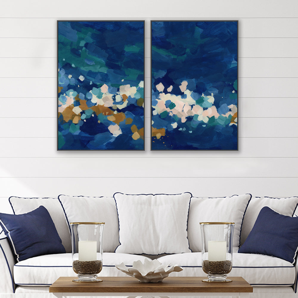 wall-art-print-canvas-poster-framed-Seaside Awakening , Style A & B , Set Of 2, By Jetty Home , By Jetty Home-2