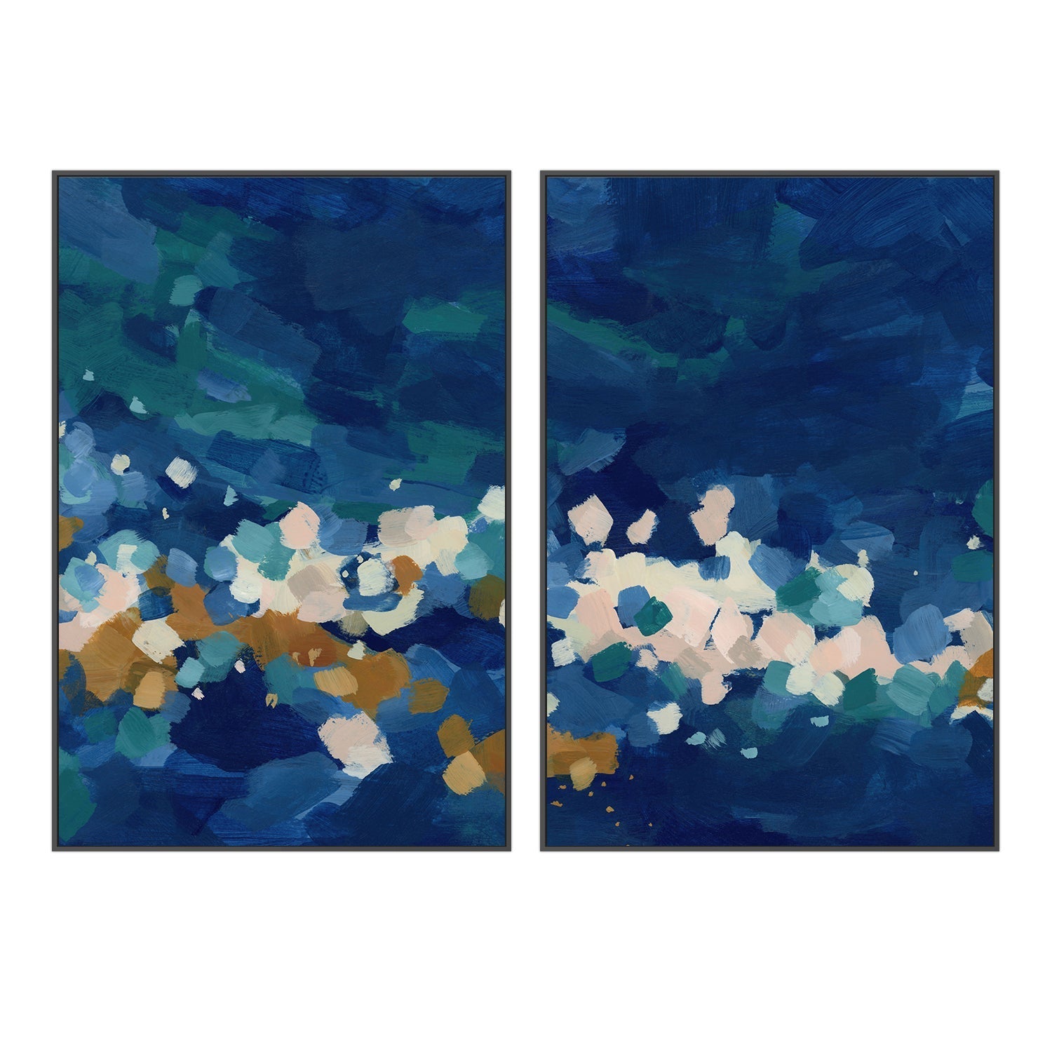 wall-art-print-canvas-poster-framed-Seaside Awakening , Style A & B , Set Of 2, By Jetty Home , By Jetty Home-3