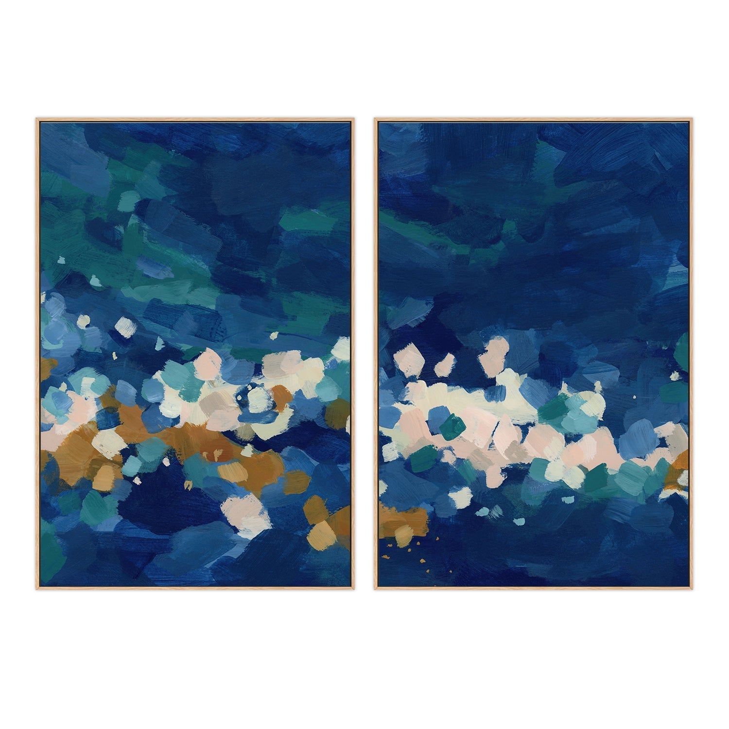 wall-art-print-canvas-poster-framed-Seaside Awakening , Style A & B , Set Of 2, By Jetty Home , By Jetty Home-4