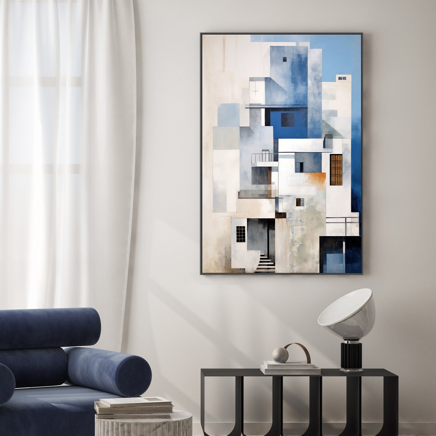 wall-art-print-canvas-poster-framed-Seaside Highrise, Style C , By Raymond Powers-2