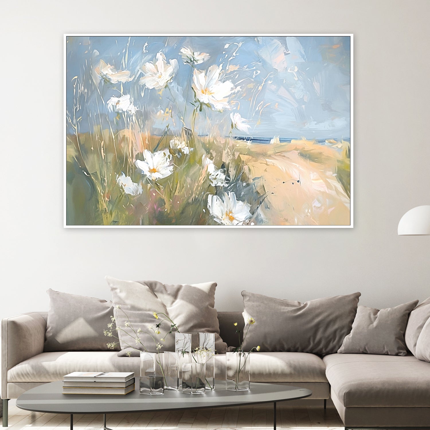 wall-art-print-canvas-poster-framed-Seaside Wildflowers , Style A, By Accent Art Studio , By Accent Art Studio-2