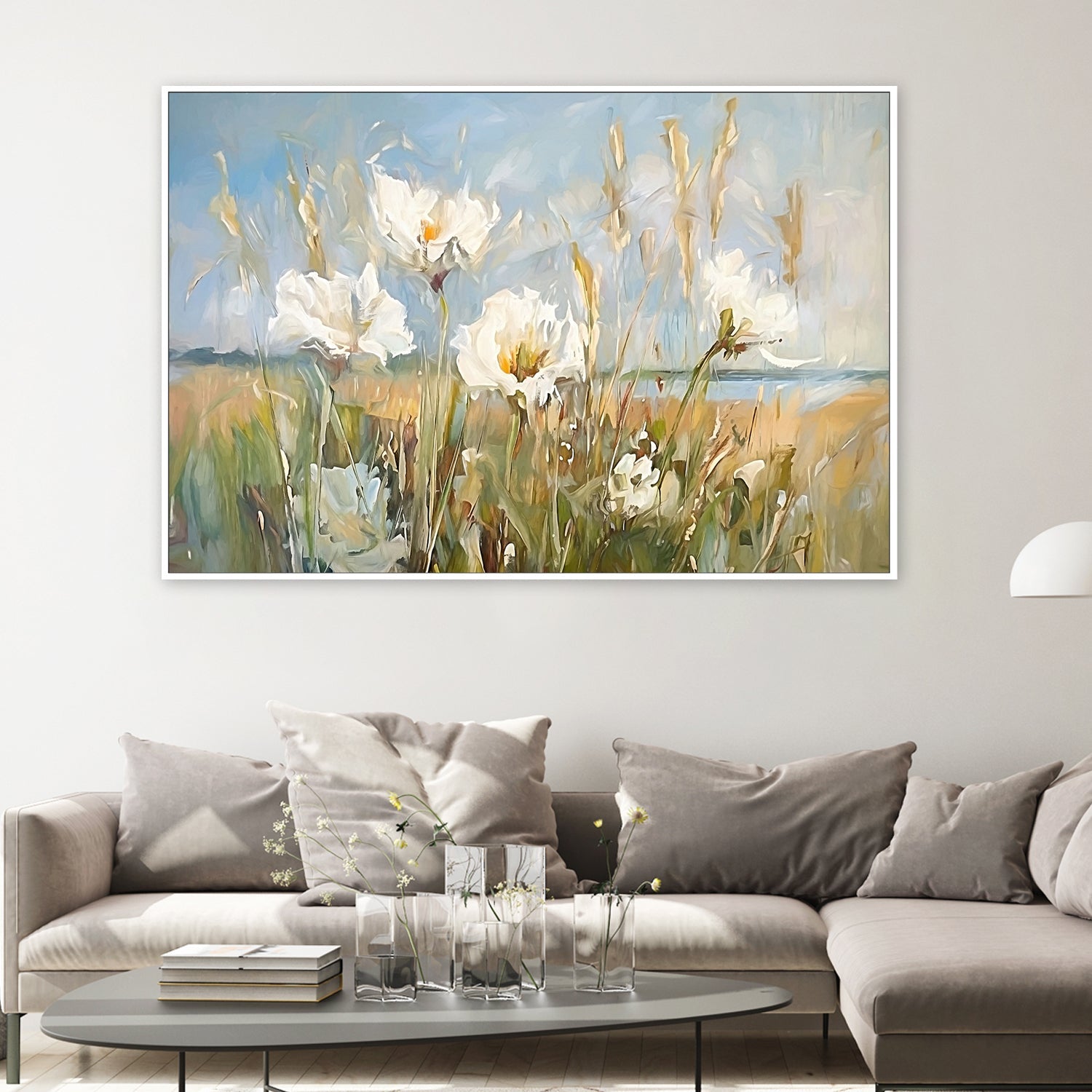 wall-art-print-canvas-poster-framed-Seaside Wildflowers , Style B, By Accent Art Studio , By Accent Art Studio-2