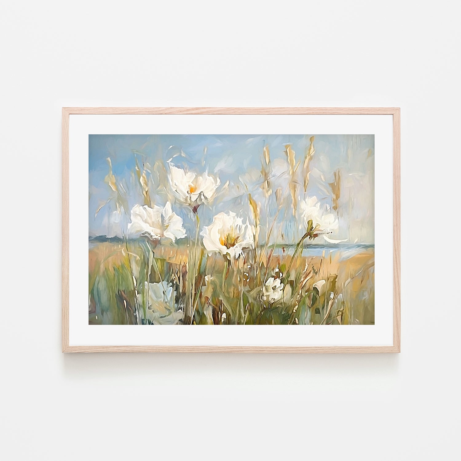 wall-art-print-canvas-poster-framed-Seaside Wildflowers , Style B, By Accent Art Studio , By Accent Art Studio-6