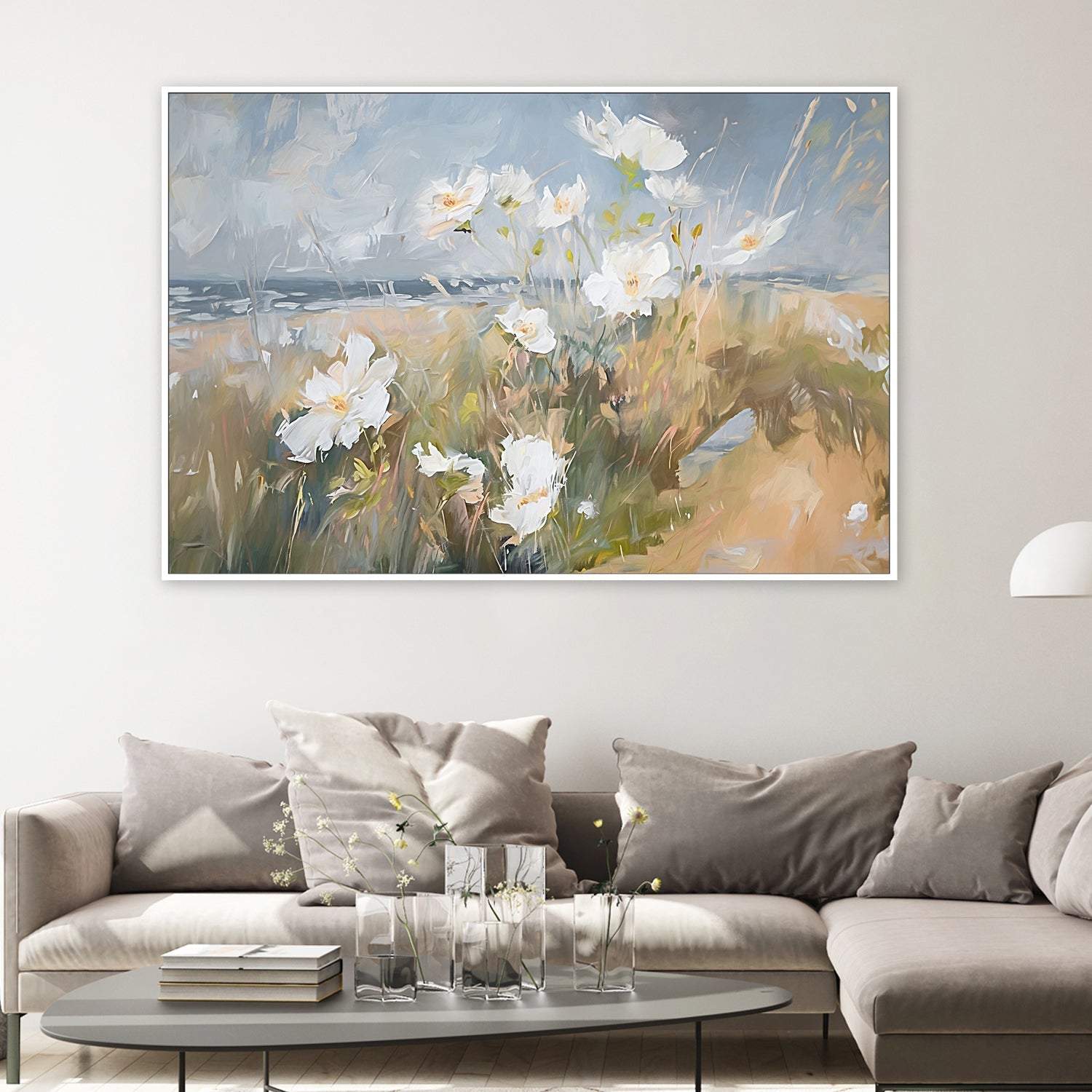 wall-art-print-canvas-poster-framed-Seaside Wildflowers , Style E, By Accent Art Studio , By Accent Art Studio-2