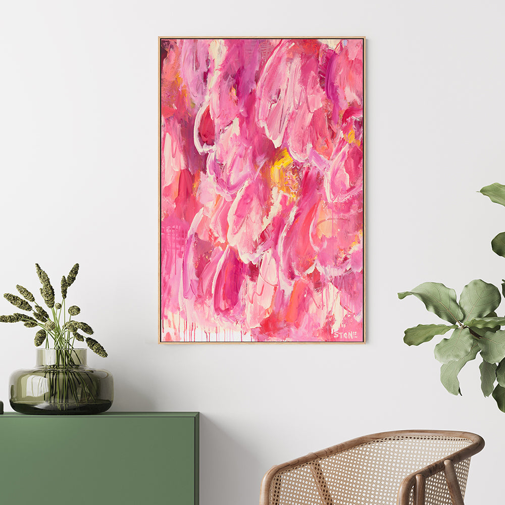 wall-art-print-canvas-poster-framed-Season Of Pink , By Belinda Stone-GIOIA-WALL-ART